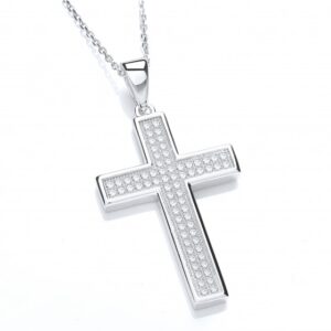 Dominique Silver Faith Cross
