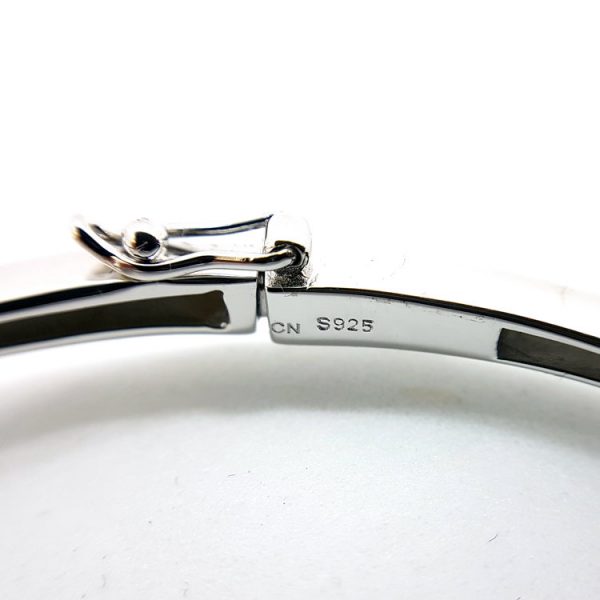 Michael Frank Silver CZ Bangle