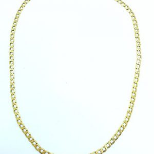 Pre Owned 9ct Yellow Gold Curb Necklace 20 Inches