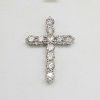 White Gold 3.04ct Diamond Cross