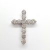 White Gold 3.04ct Diamond Cross