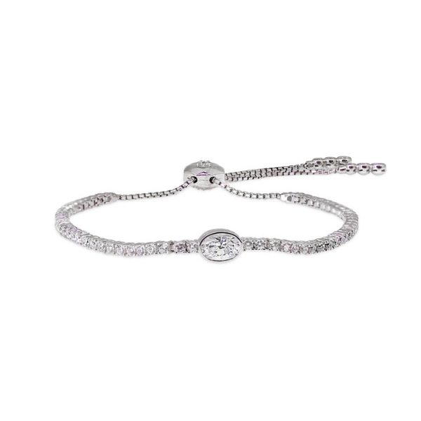 Clio Silver Slider Bracelet