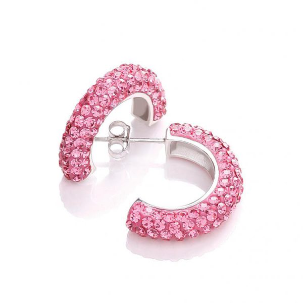 Roxy Hoops - Clear, Pink or Black
