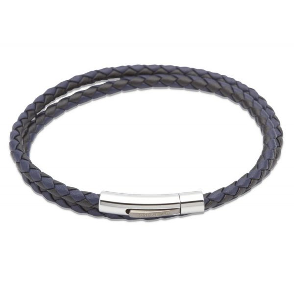 Unique & Co. Black Leather Double Bracelet