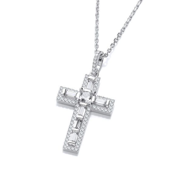 Dominique Silver Faith Cross