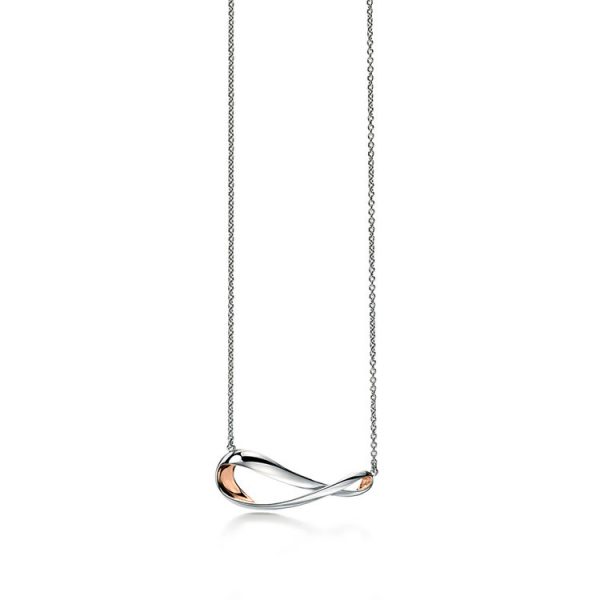 Fiorelli Silver Rose Folded Detail Necklace