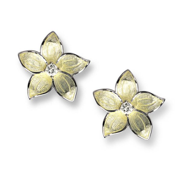 SAVE 50% | Silver Stephanotis Stud Earrings