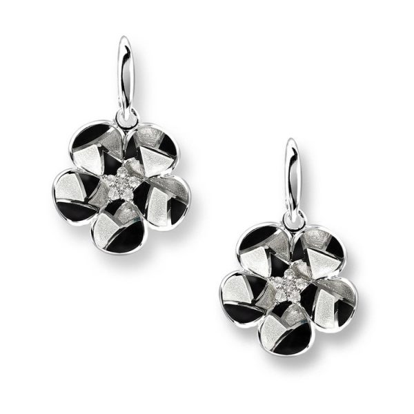 SAVE 50% | Silver Harlequin Flower Stud Earrings