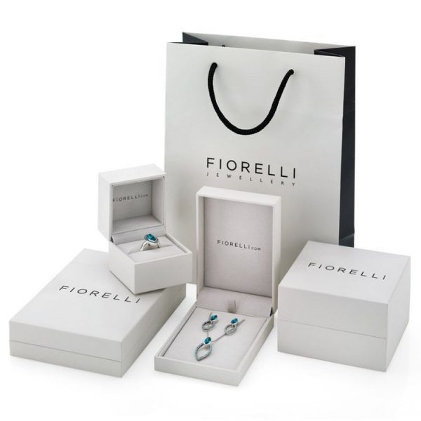 Fiorelli Silver Stone Set Ribbon Twist Bracelet