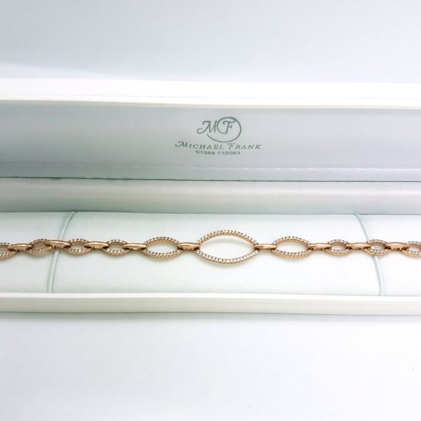 Michael Frank Silver CZ Bracelet