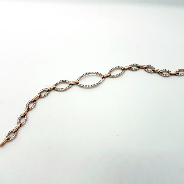 Michael Frank Silver CZ Bracelet