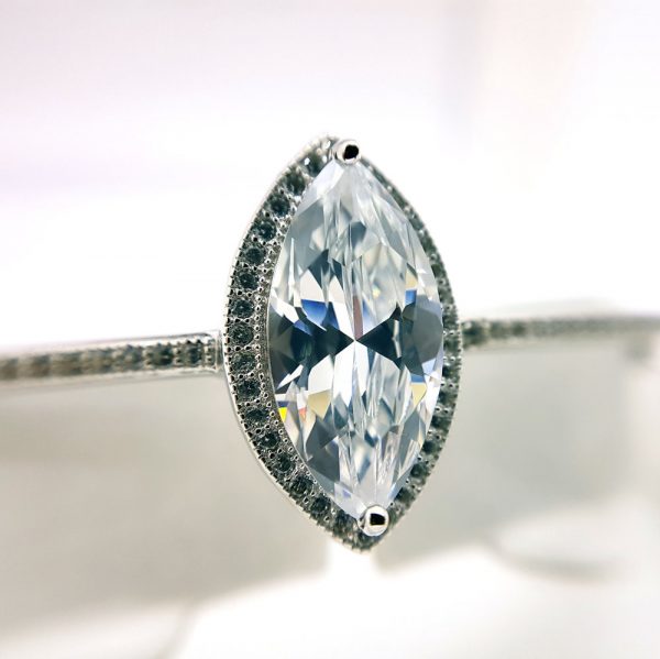 Michael Frank Silver CZ Bangle
