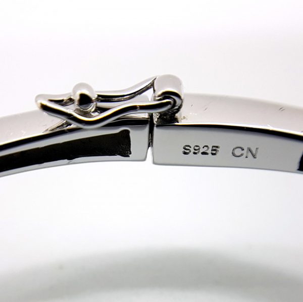 Michael Frank Silver CZ Bangle