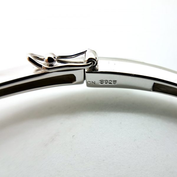 Michael Frank Silver CZ Bangle