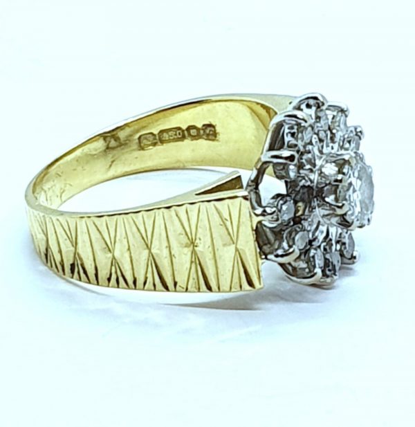 Pre Owned 18ct Yellow Gold Diamond Cluster Ring