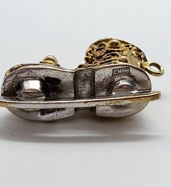 9ct Yellow and White Gold Ice Skate Charm