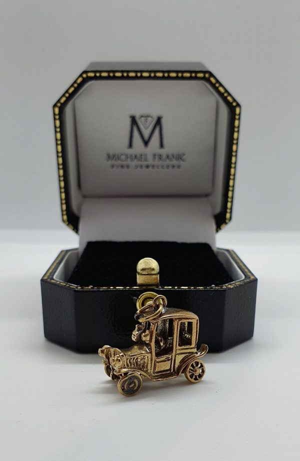Pre Owned 9ct Yellow Gold Car Charm