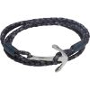 Unique & Co. Leather Bracelet With A Stainless Steel Anchor Clasp