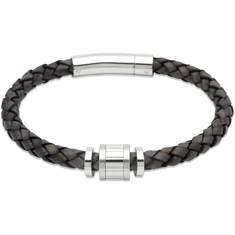 Unique & Co. Antique black leather bracelet | Michael Frank Jewellers