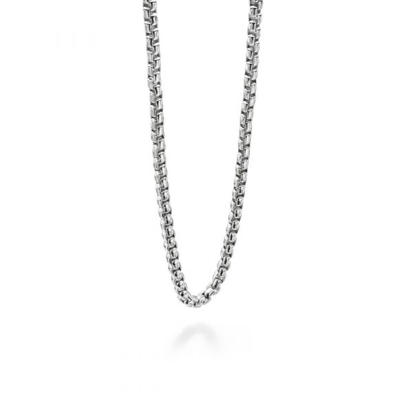 Fred Bennett Stainless Steel Large Belcher Link Chain Necklace 60cm