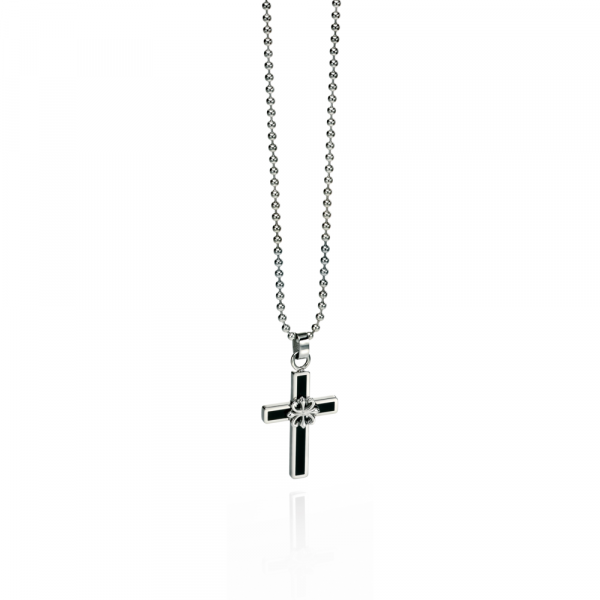 Fred Bennett Men's Enamel Motif Cross Pendant & 20" Chain