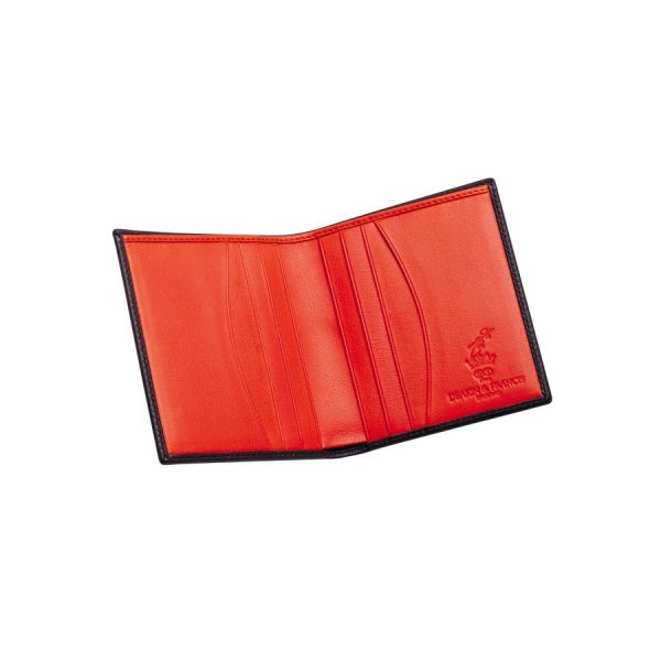 Leather Credit Card Wallet in Burgundy