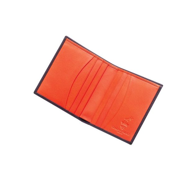 Leather Credit Card Wallet in Burgundy