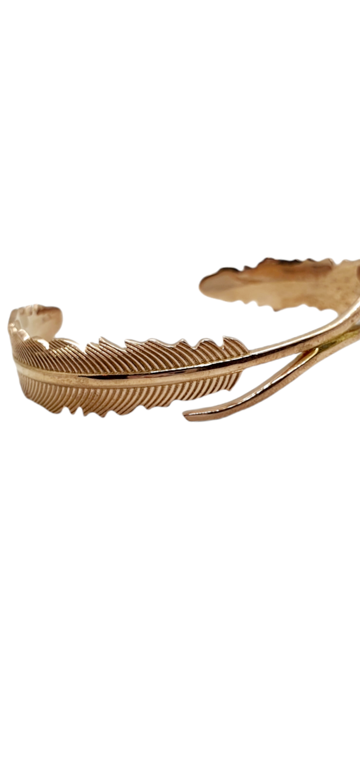 Sideways Feather Bracelet in Sterling Silver – woot & hammy