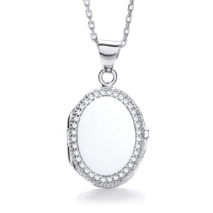 Victoria Oval Silver Locket