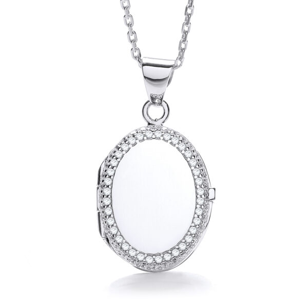 Victoria Oval Silver Locket