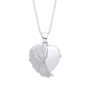 Angel One Wing Silver Locket