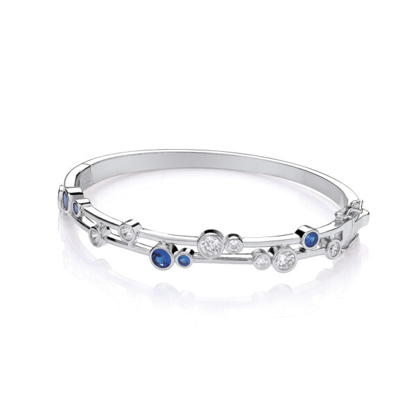 Timeless Rubover set Blue & Clear Bangle