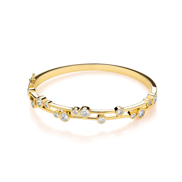 Timeless Rubover Set YG Plated Bangle
